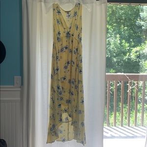Yellow High-Low Summer dress